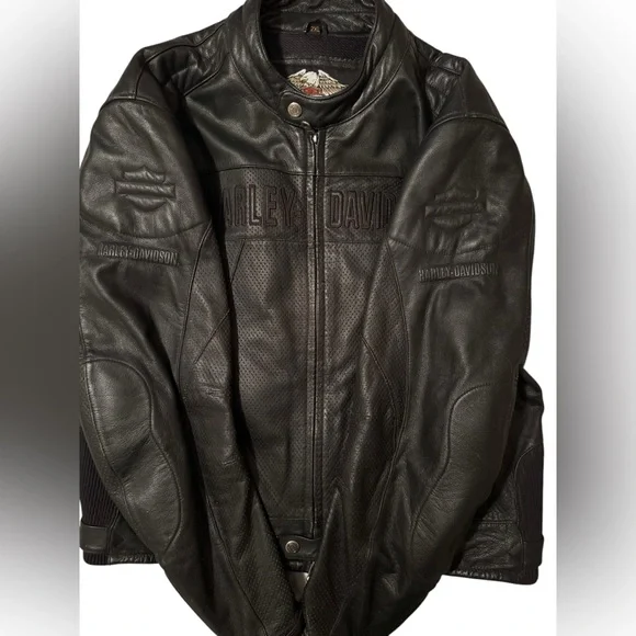 Harley Davidson’s Men’s Leather Jacket size 2XL - Picture 3 of 10